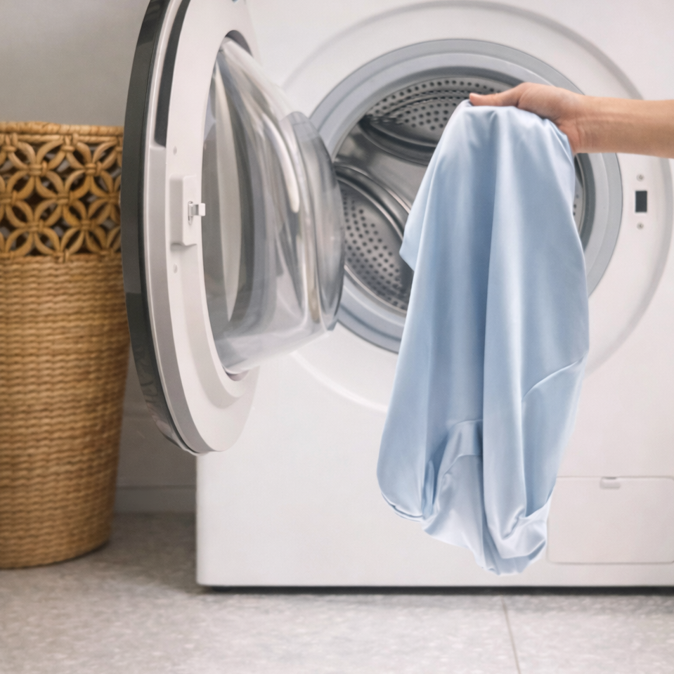 Housse soyeuse à maille respirante